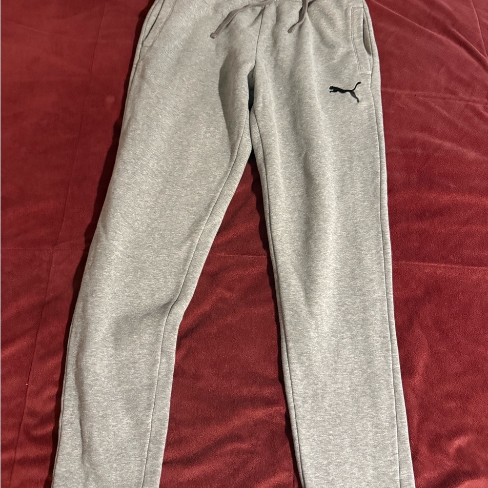 Puma Kids Grey Jogger Pants